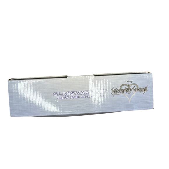 Disney kingdom of hearts glassware shot glass set New in box gamer Disneyland - Picture 2 of 4